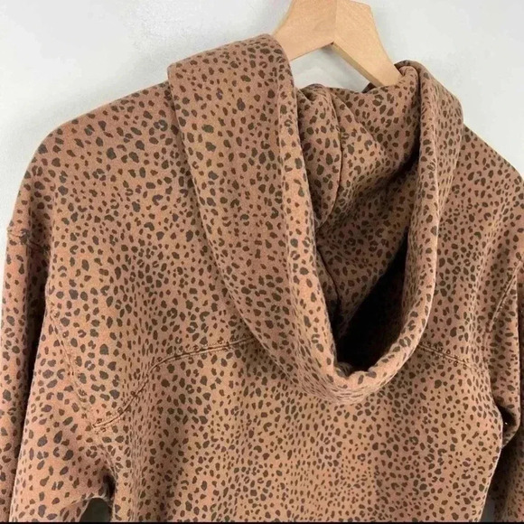 Abercrombie & Fitch Soft Medium Fleece Lined Cheetah Print Hoodie - Picture 5 of 8